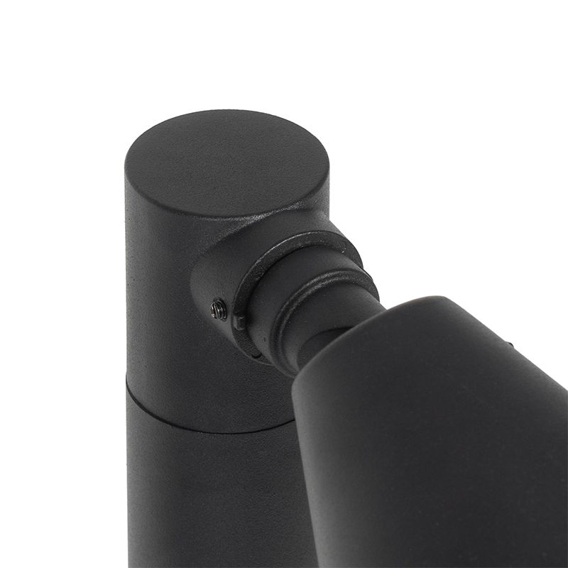 Modern buiten paaltje zwart 60 cm IP44 verstelbaar - Ciara