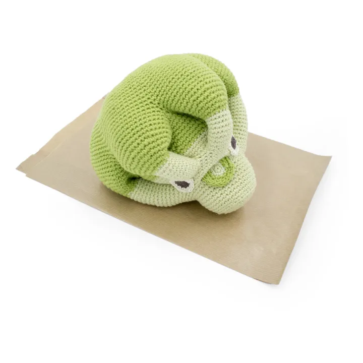 MyuM Boite à musique brocolis en crochet | Vert