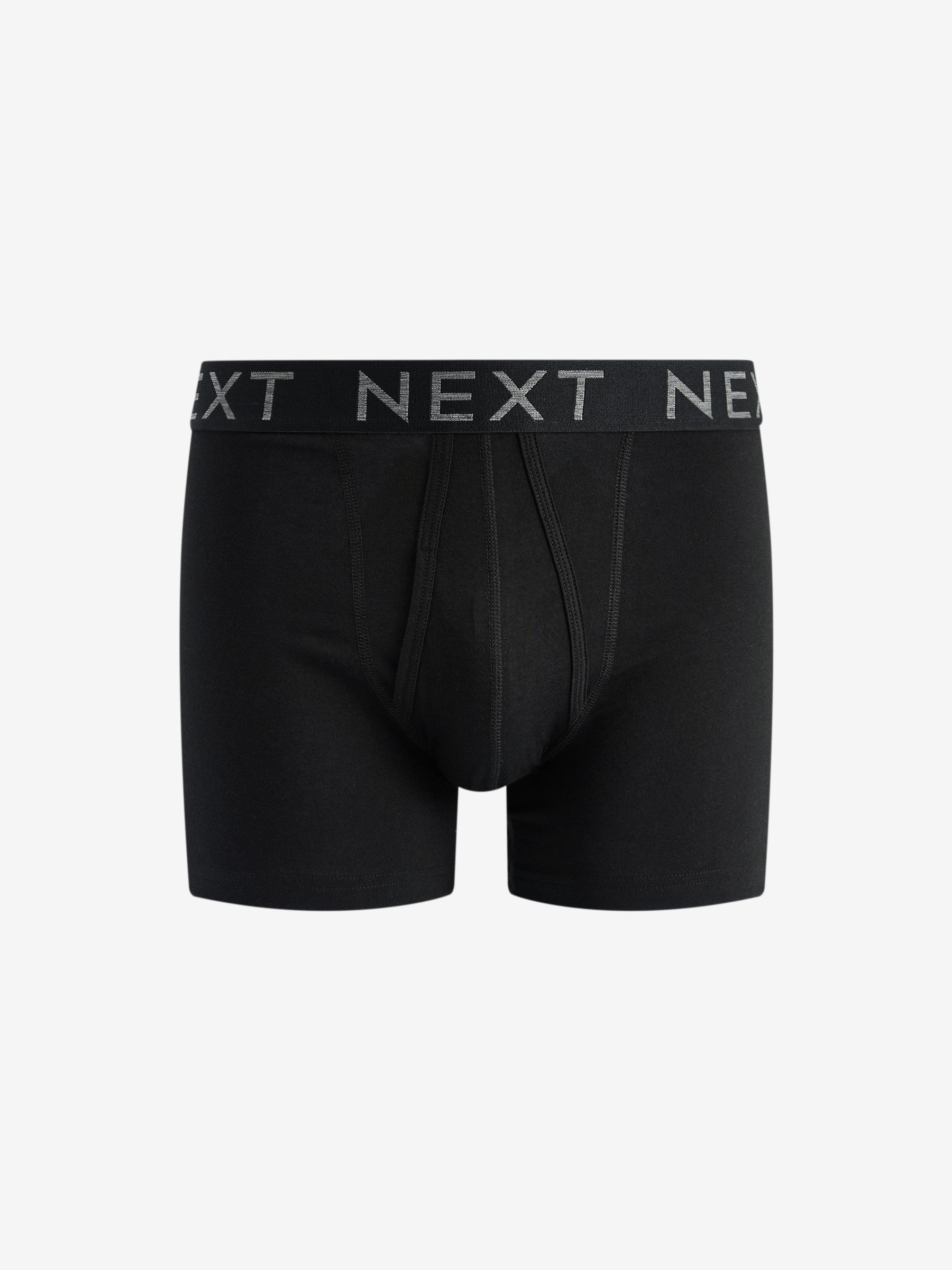 Zwart - Standaard - 10 Boxershorts zonder plooi