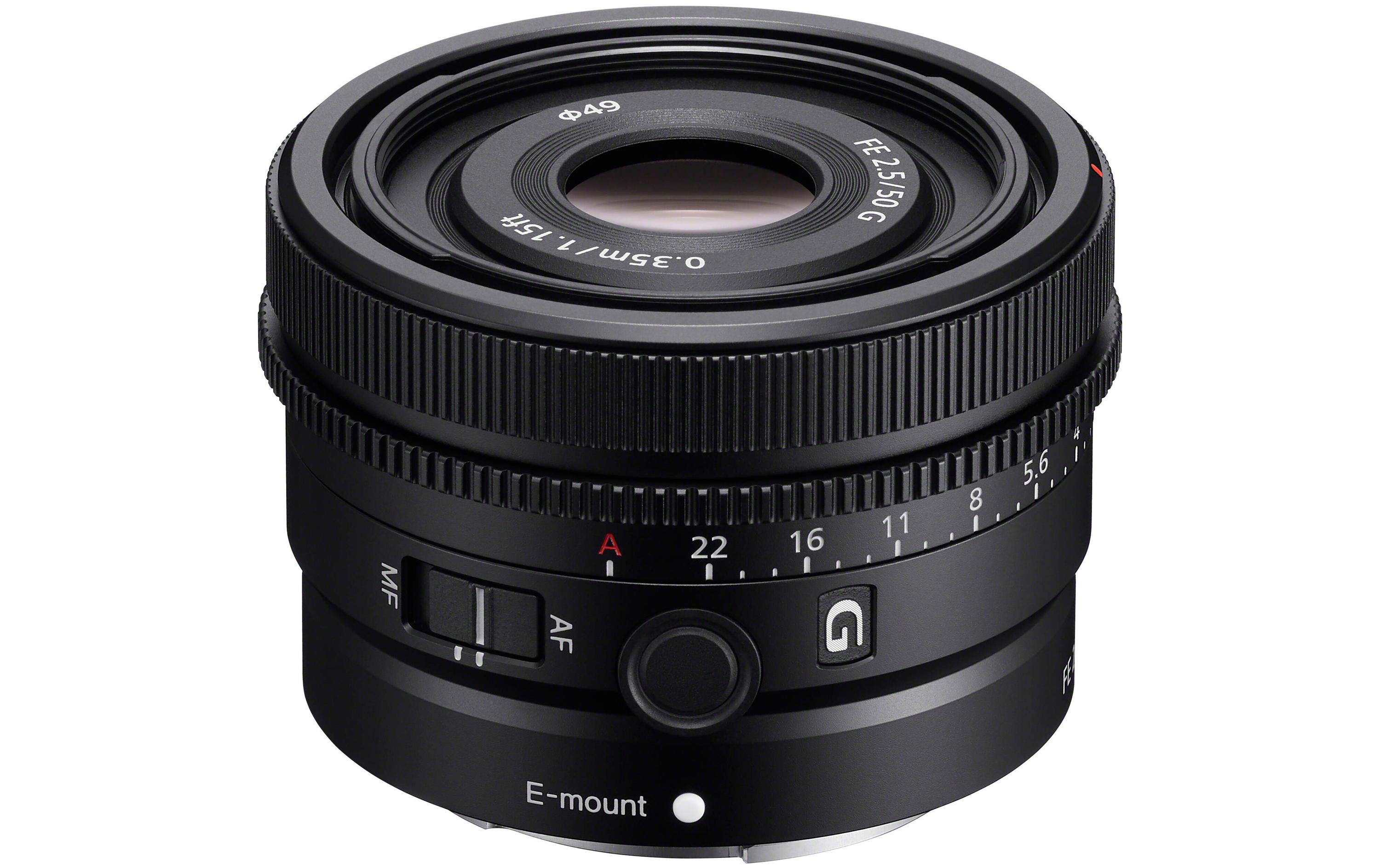 Festbrennweite FE 50mm F/2.5 G – Sony E-Mount<br>Kompaktes, robustes Standard-Objektiv mit 50 mm Brennweite