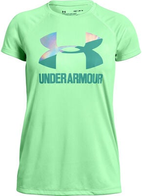 Under Armour Big Logo Tee Solid SS Treningsgenser, Green Typhoon