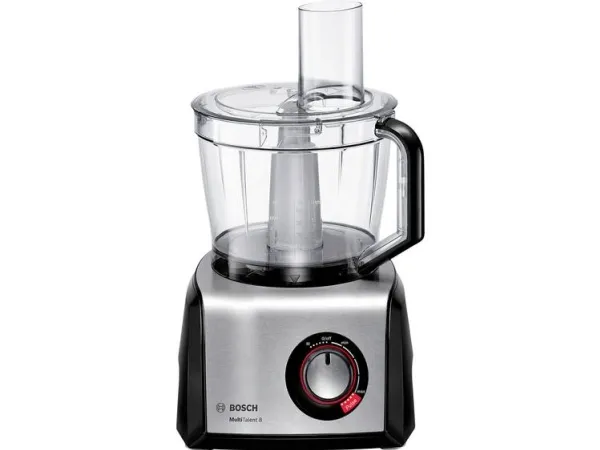 Bosch MultiTalent 8 MC812M865 - Køkkenmaskine - 1250 W - børstet rustfrit stål/sort