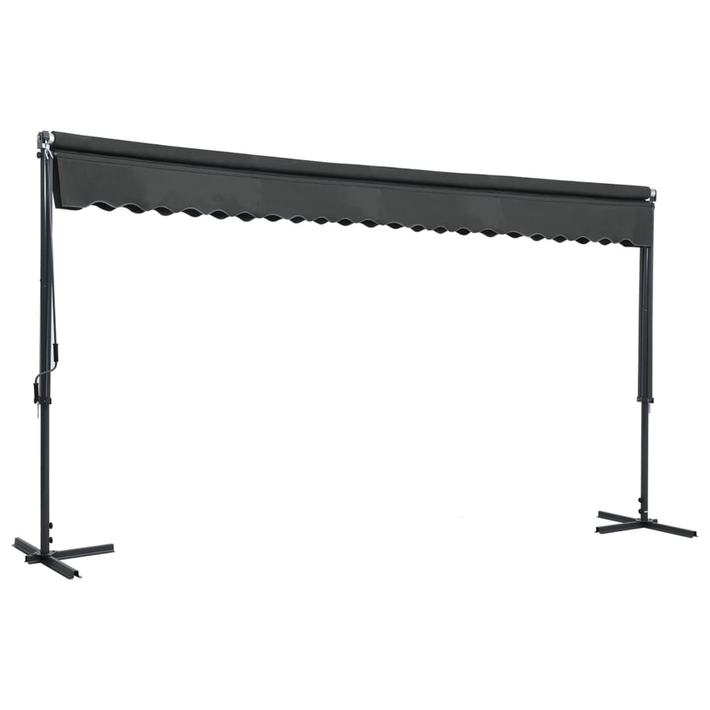 Auvent sur pied 500 x 300 cm anthracite