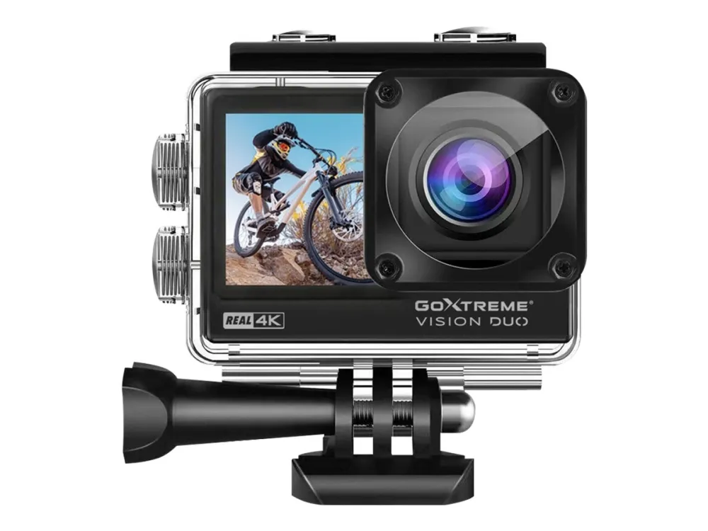 Easypix GoXtreme Vision DUO - Action-kamera - 4K / 60 fps - 12.0 MP - Wireless LAN - undervands op til 30 m
