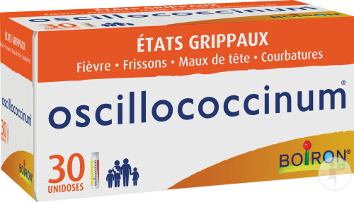 Boiron Oscillococcinum États Grippaux Fièvre Frissons Courbatures 30 Unidoses