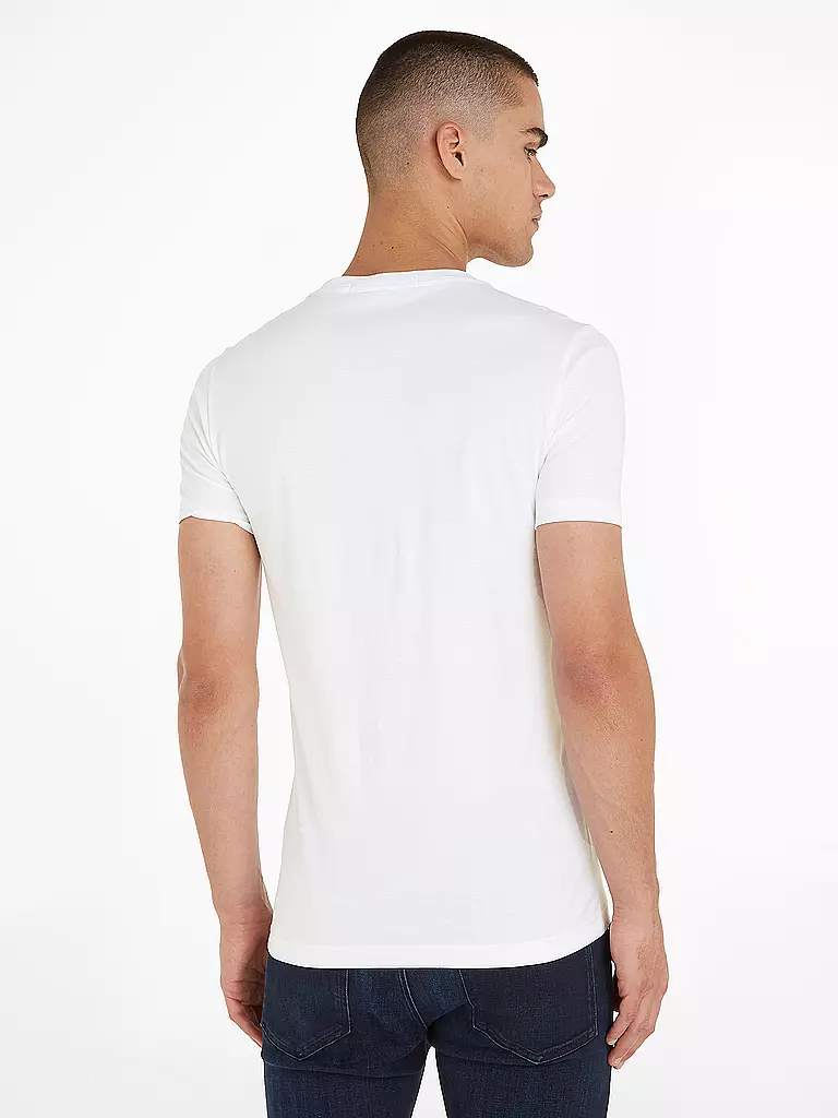CALVIN KLEIN JEANS T-Shirt Slim Fit CORE INSTITUTIONAL weiss