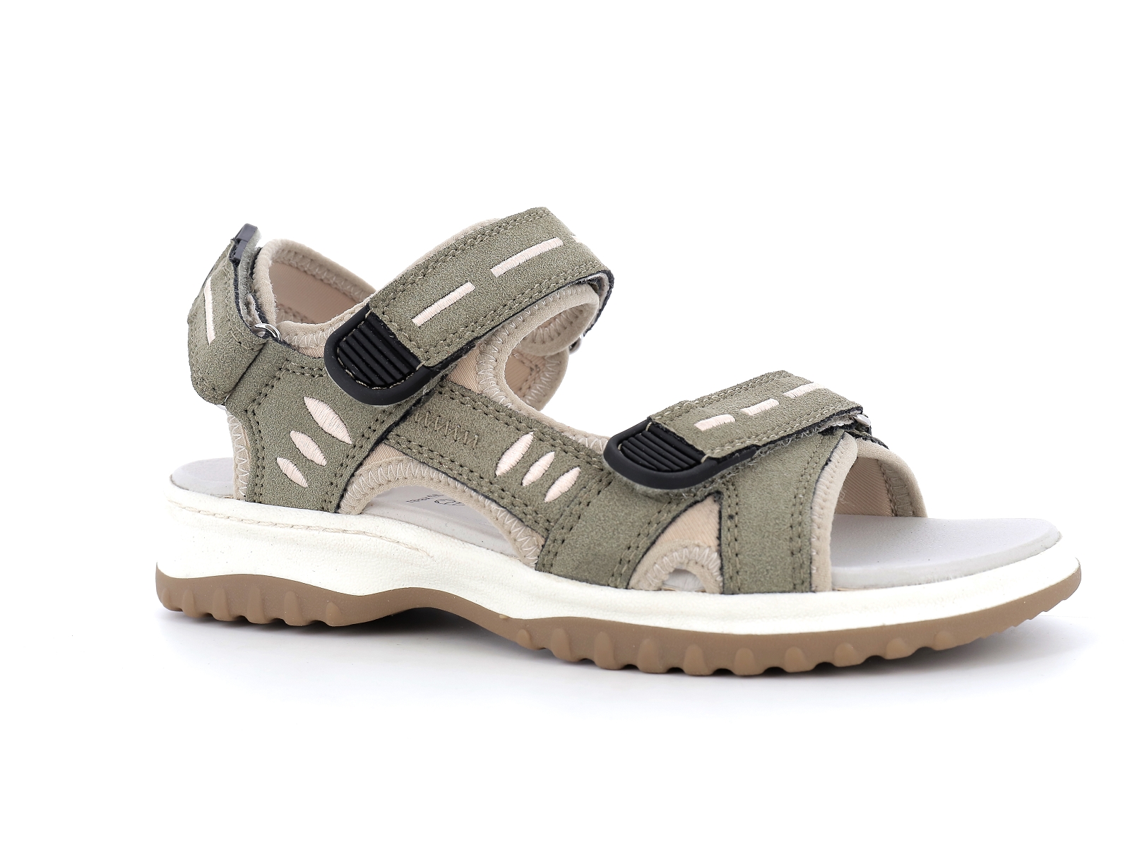 Jana  shoes-28766 Matières combinées Kaki