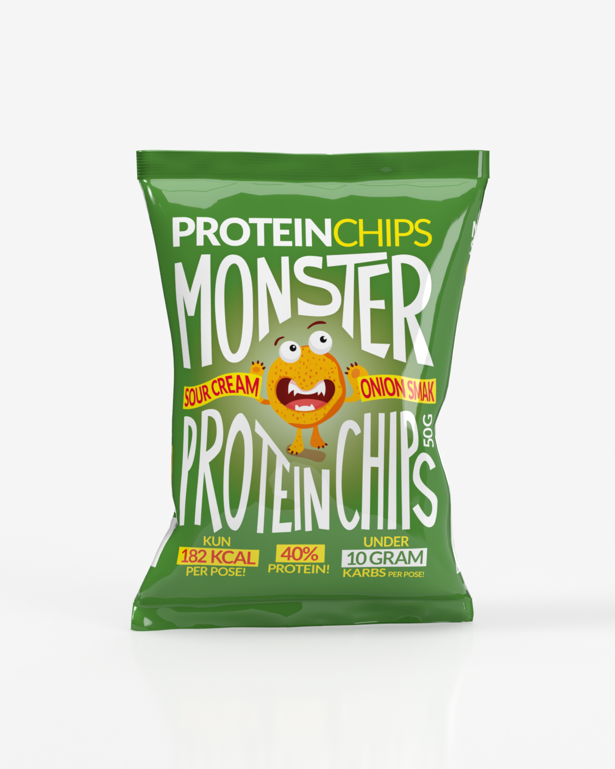 Monster Lavkarbo Protein Chips Sour Cream &amp; Onion 5x50g