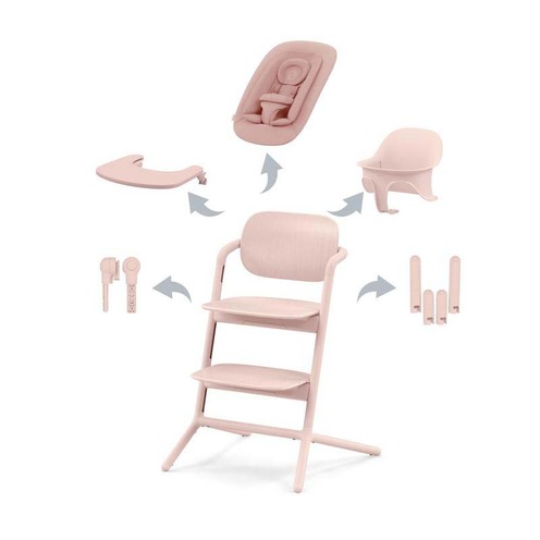 Chaise haute LEMO 4en1 SET Pearl Pink - CYBEX