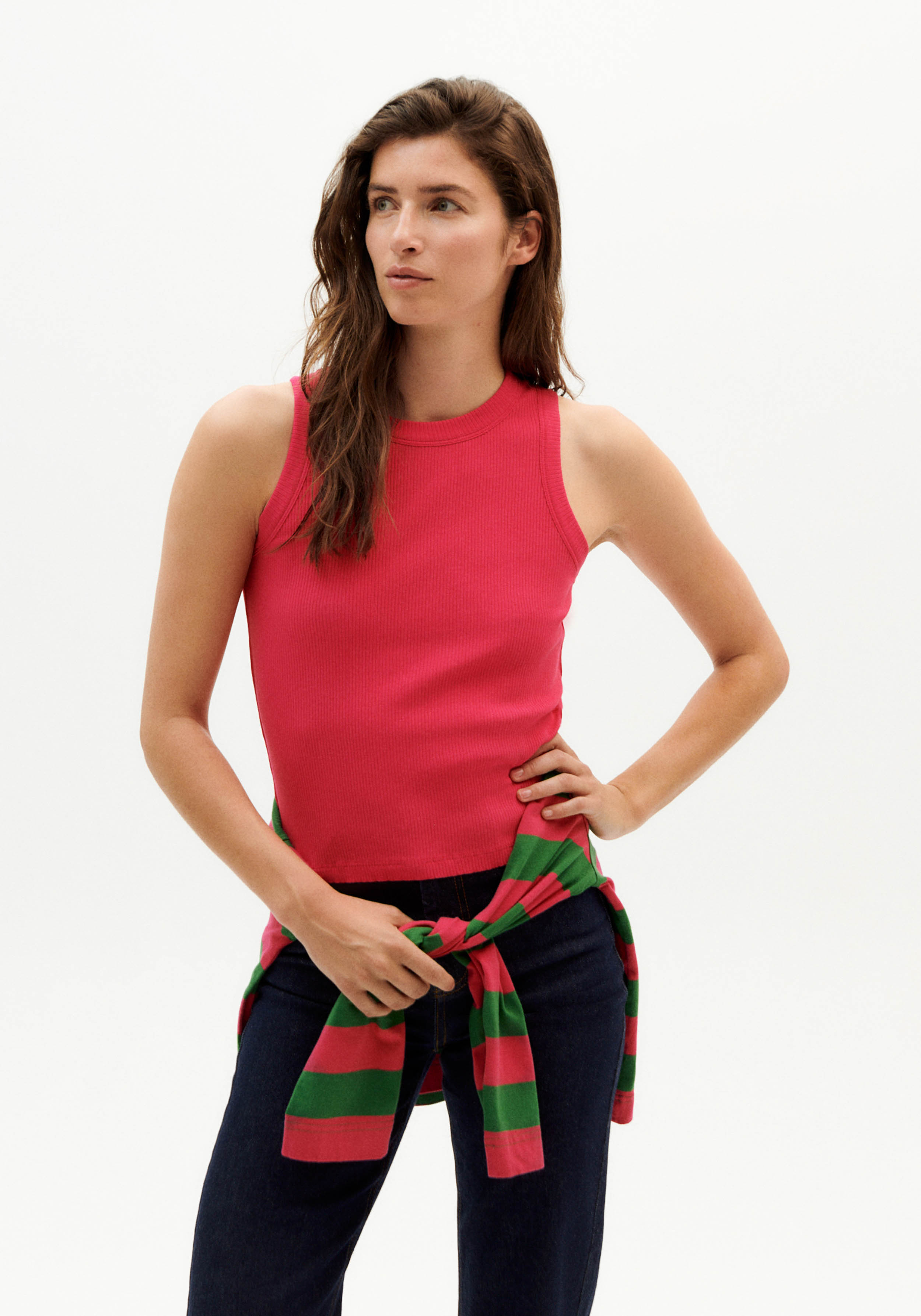 Thinking Mu Top Juliette Top Fucsia