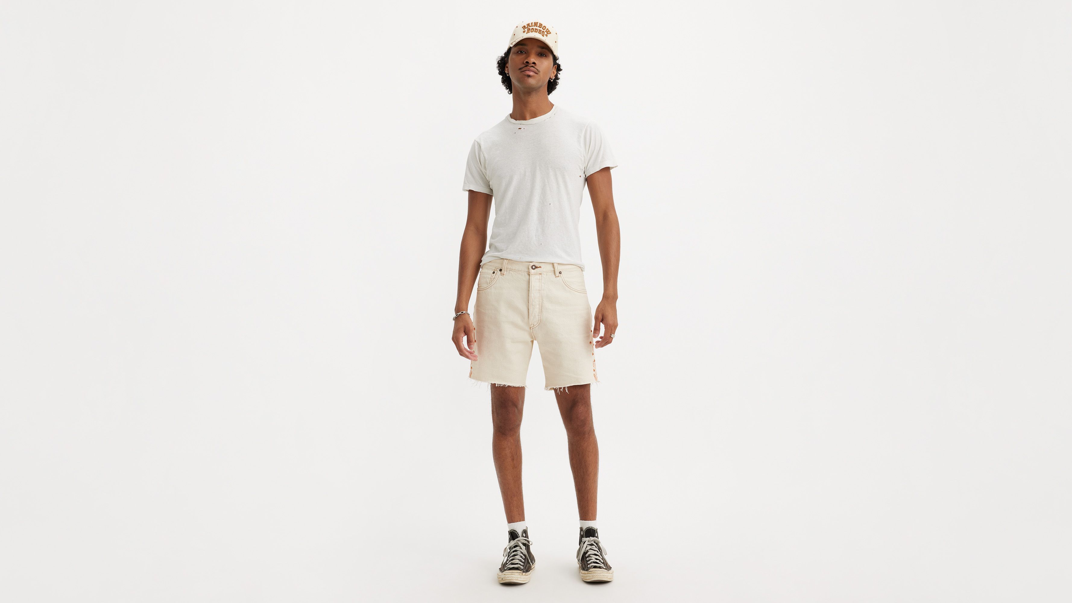 Levi's® Pride Short 501® '93 effiloché - Rodeo Boots Short - Blanc