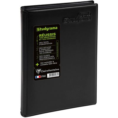 Agenda Studyrama - 1 jour par page - 14 x 20 cm - noir - Exacompta