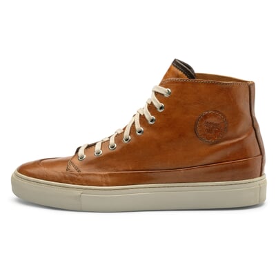 Herren-Leder-Schnürboot, Cognac
