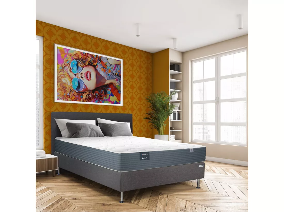 Matelas Dunlopillo en ressorts ensachés 26 cm - IRIS 2 - 160x200