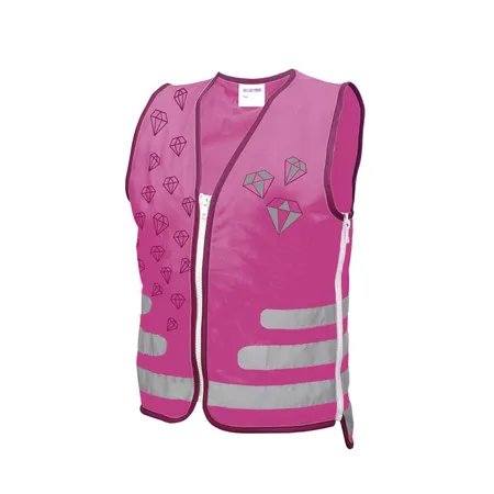 Roth Warnweste Sparkling Diamond, reflektierend, pink
