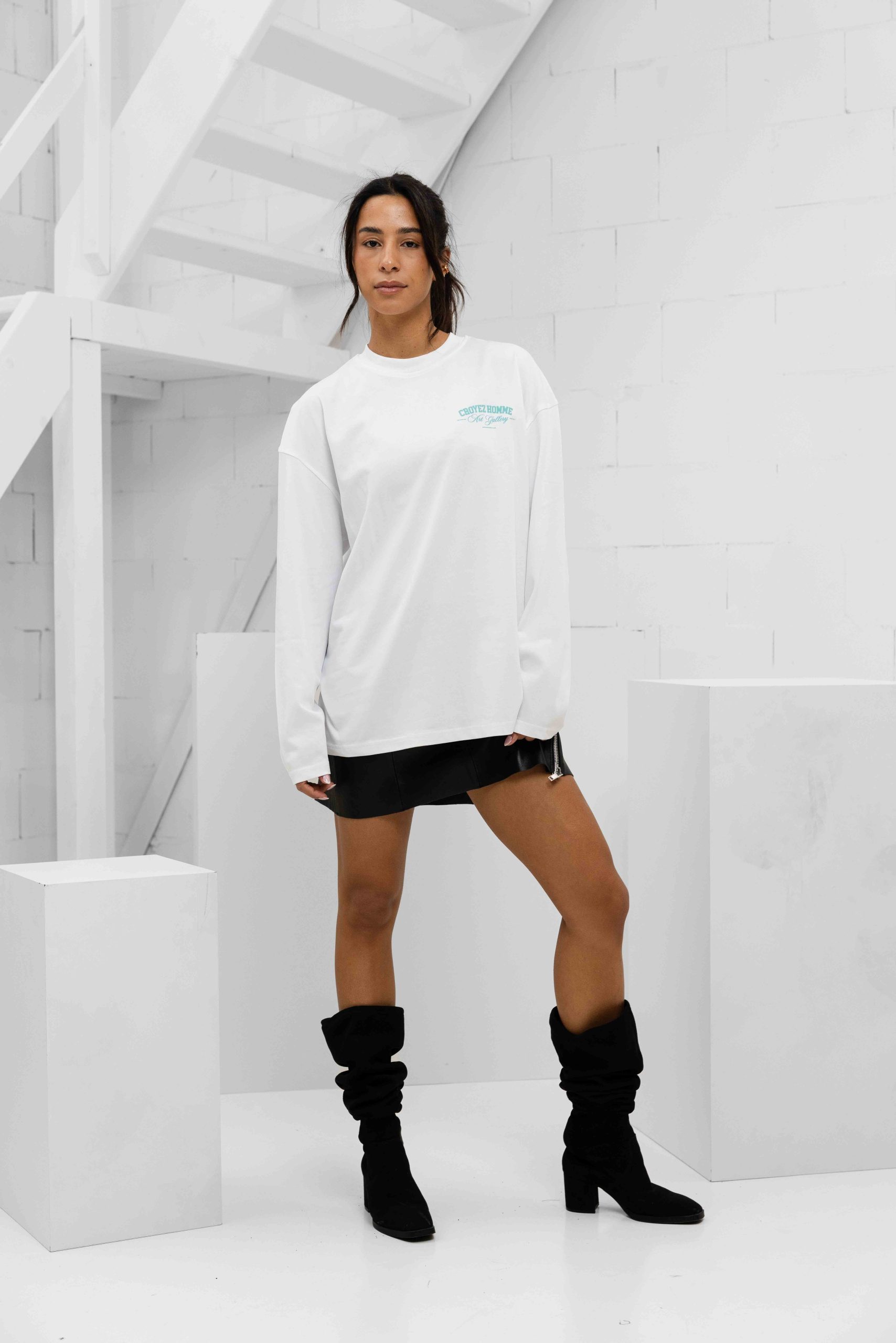 Croyez Art Gallery Longsleeve Dames Wit