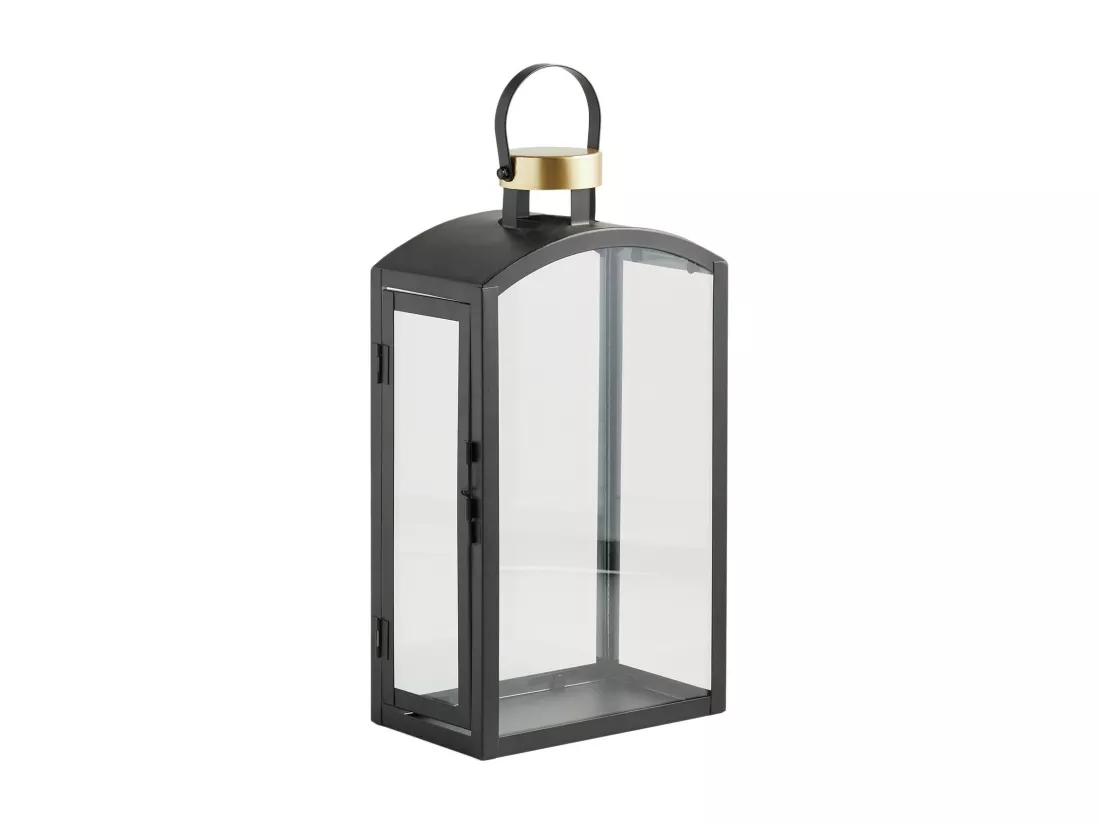Lanterne Arn Noir Moyen 36 x 19 x 12