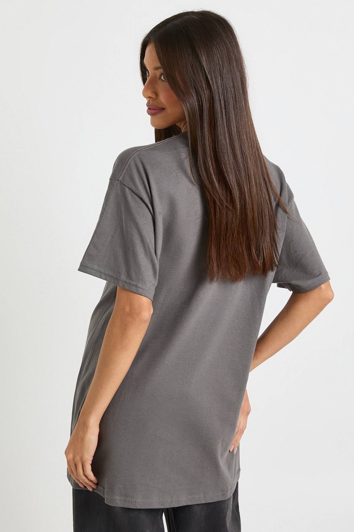 boohoo T-SHIRT SURDIMENSIONNÉ IMPRIMÉ FLEETWOOD MAC BIRD LICENSE