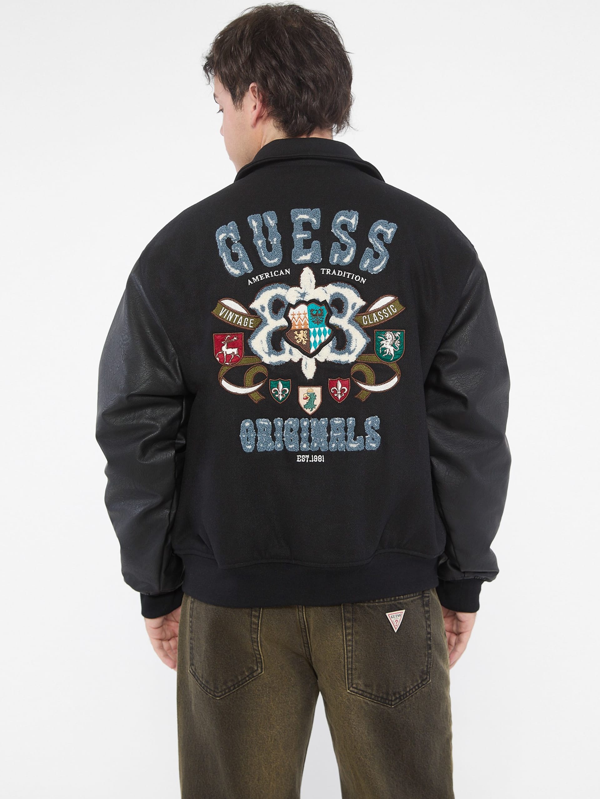 Jaqueta universitária GUESS Originals Crest