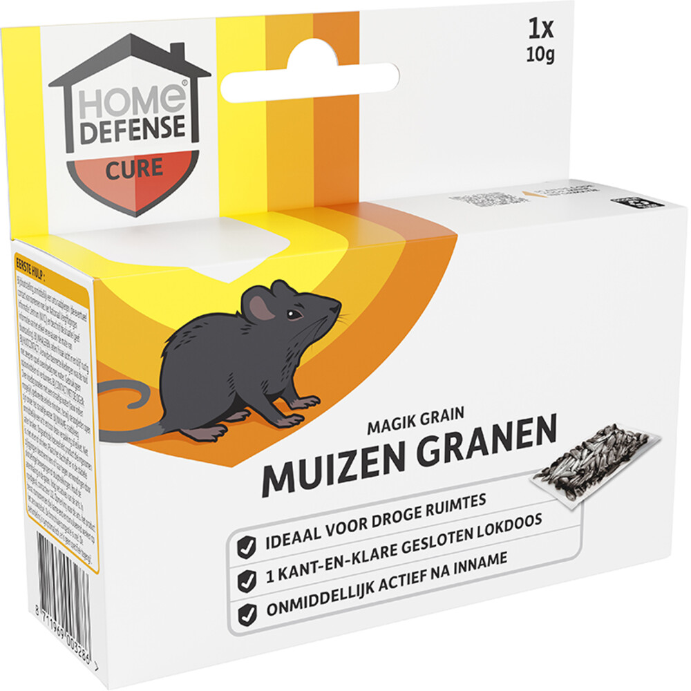KB Home Defense Muizen Granen Alfachloralose Kant-en-Klare Lokdoos Magik Grain