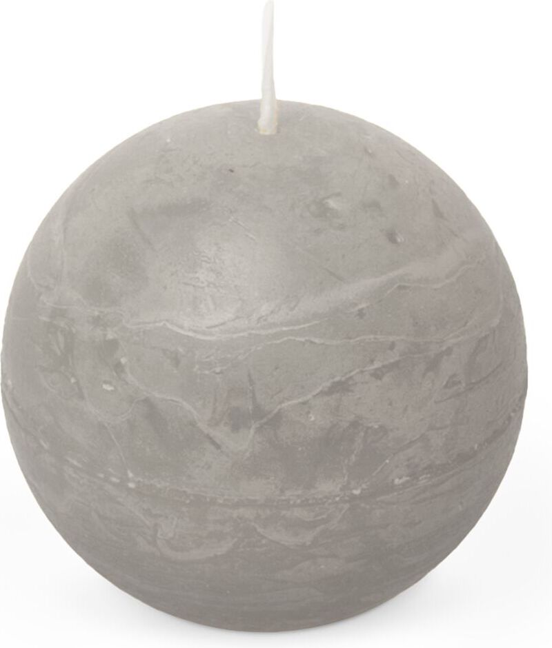 Spaas bolkaars Essential collection grijs 24 uur D 8 H 8 cm