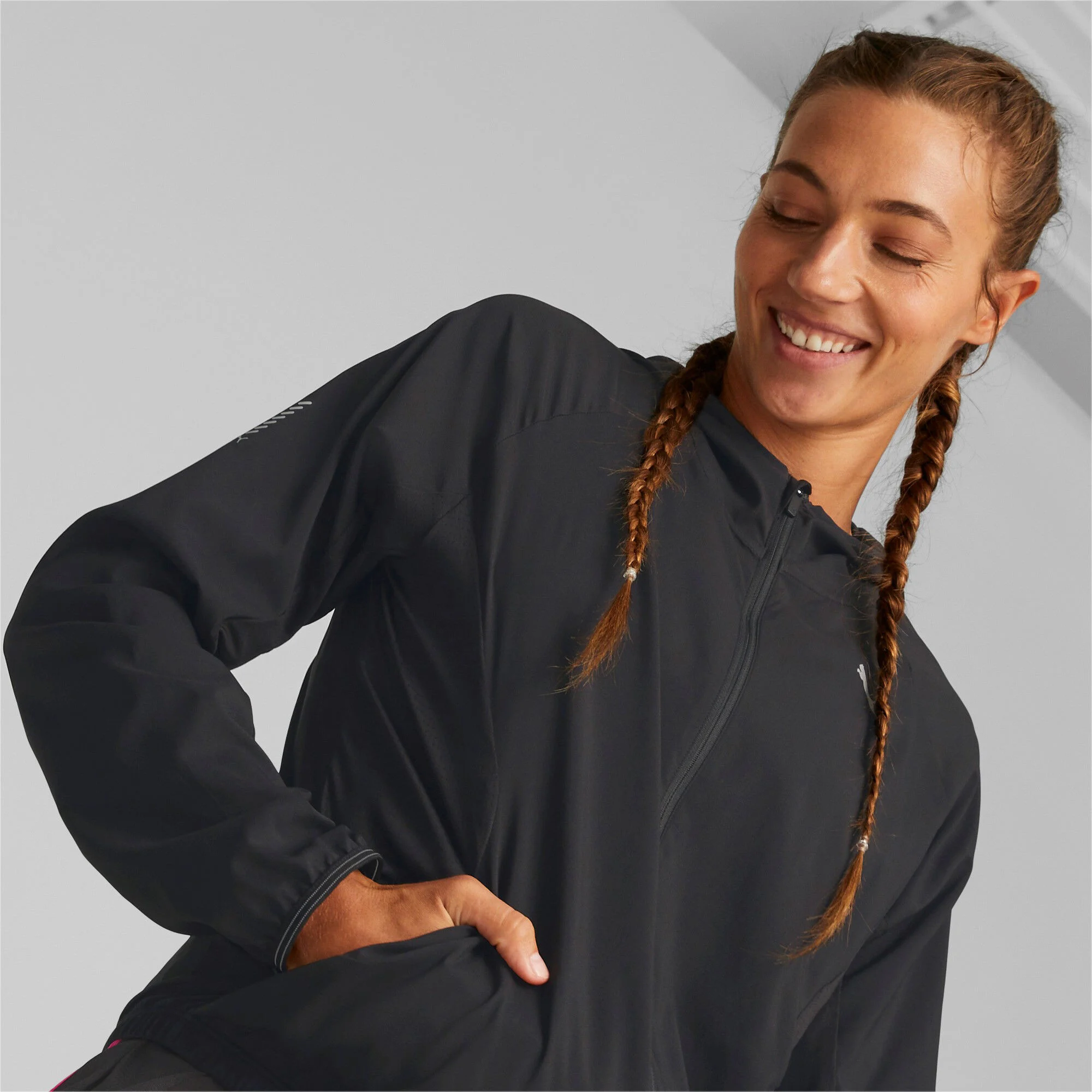 Puma Run Lightweight Veste Running Femmes - Noir