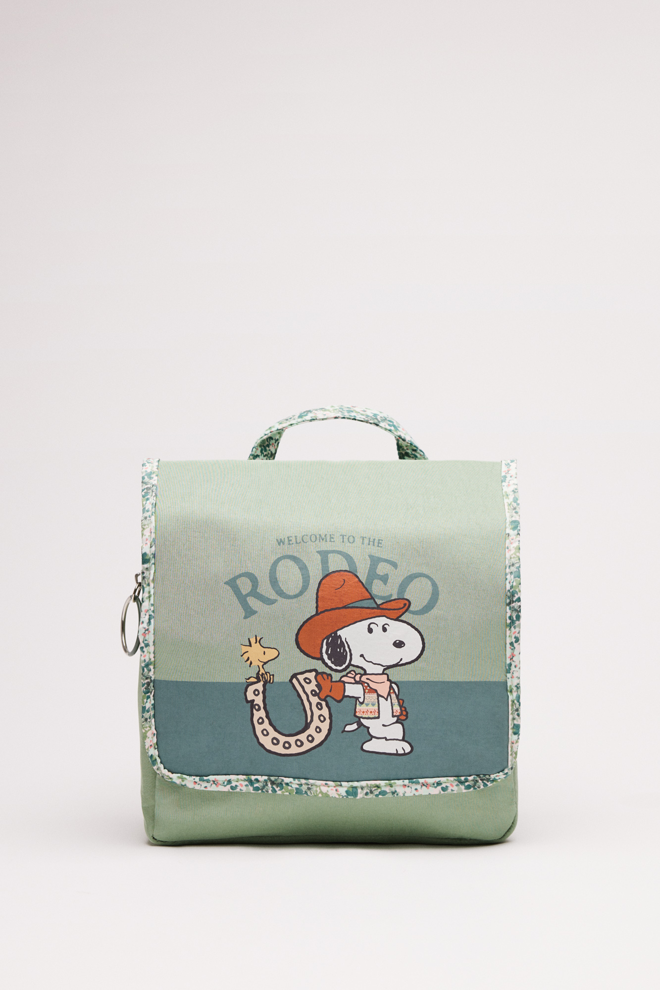 Nécessaire de viagem Snoopy estilo cowboy com cabide