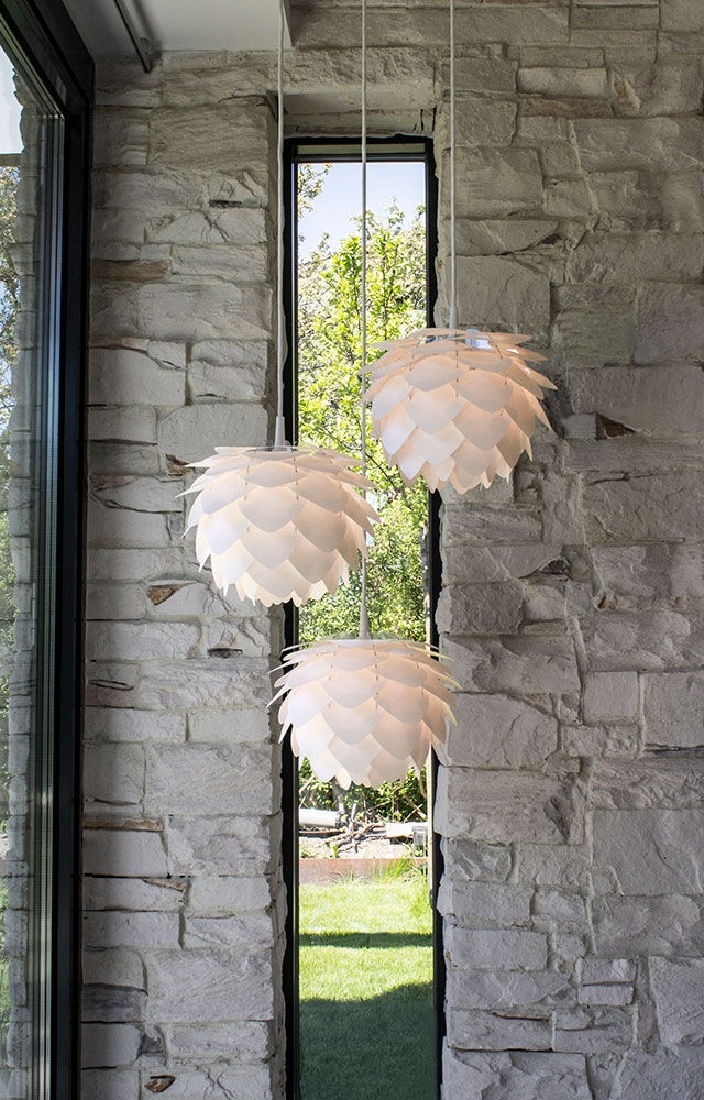 Hanglamp Silvia Ø32 cm koordset wit Wit