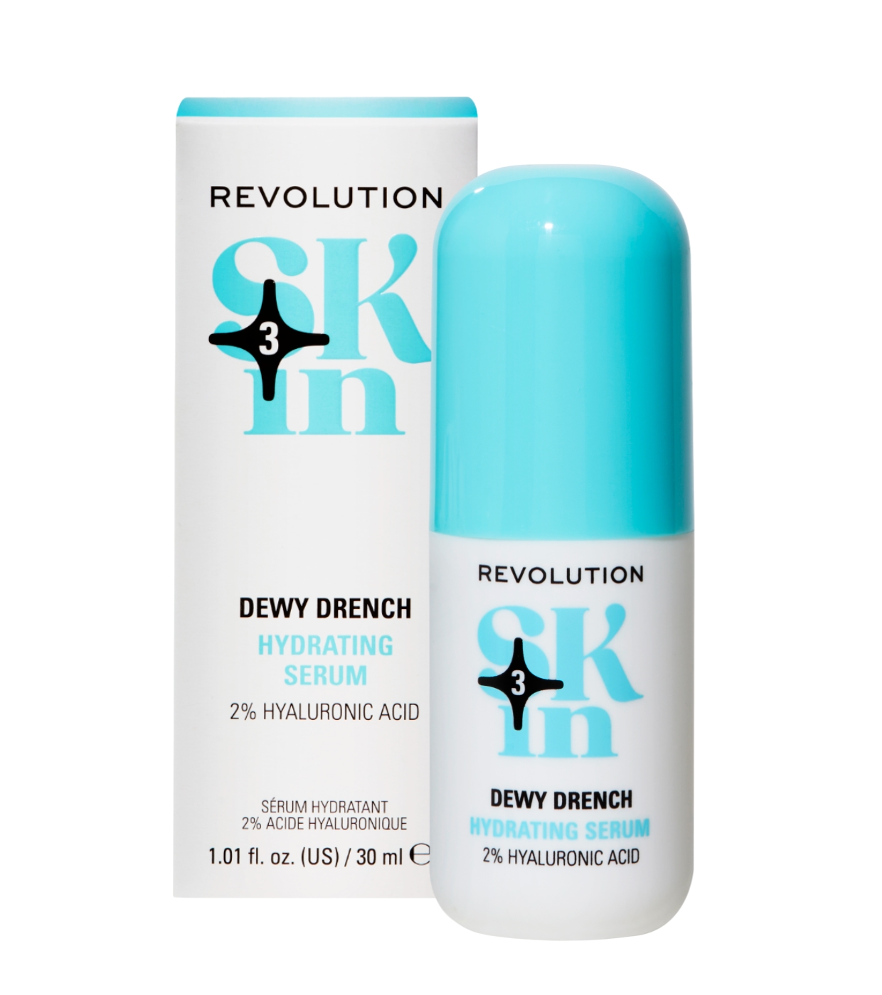Revolution Skin - *Happy Hidrate* - Sérum facial hidratante 2% ácido hialurônico Dewy Drench