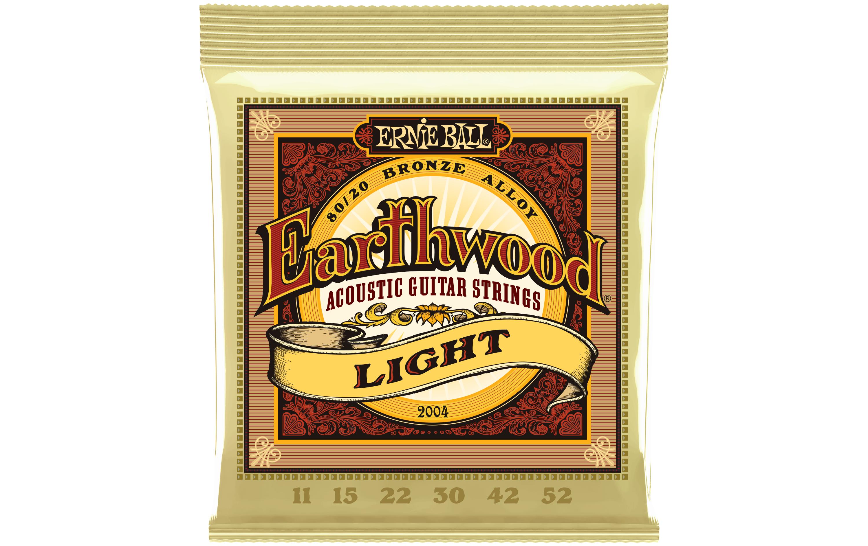 Gitarrensaiten 2004 Earthwood Bronze – Light 11-52Saitensatz für Akustikgitarren