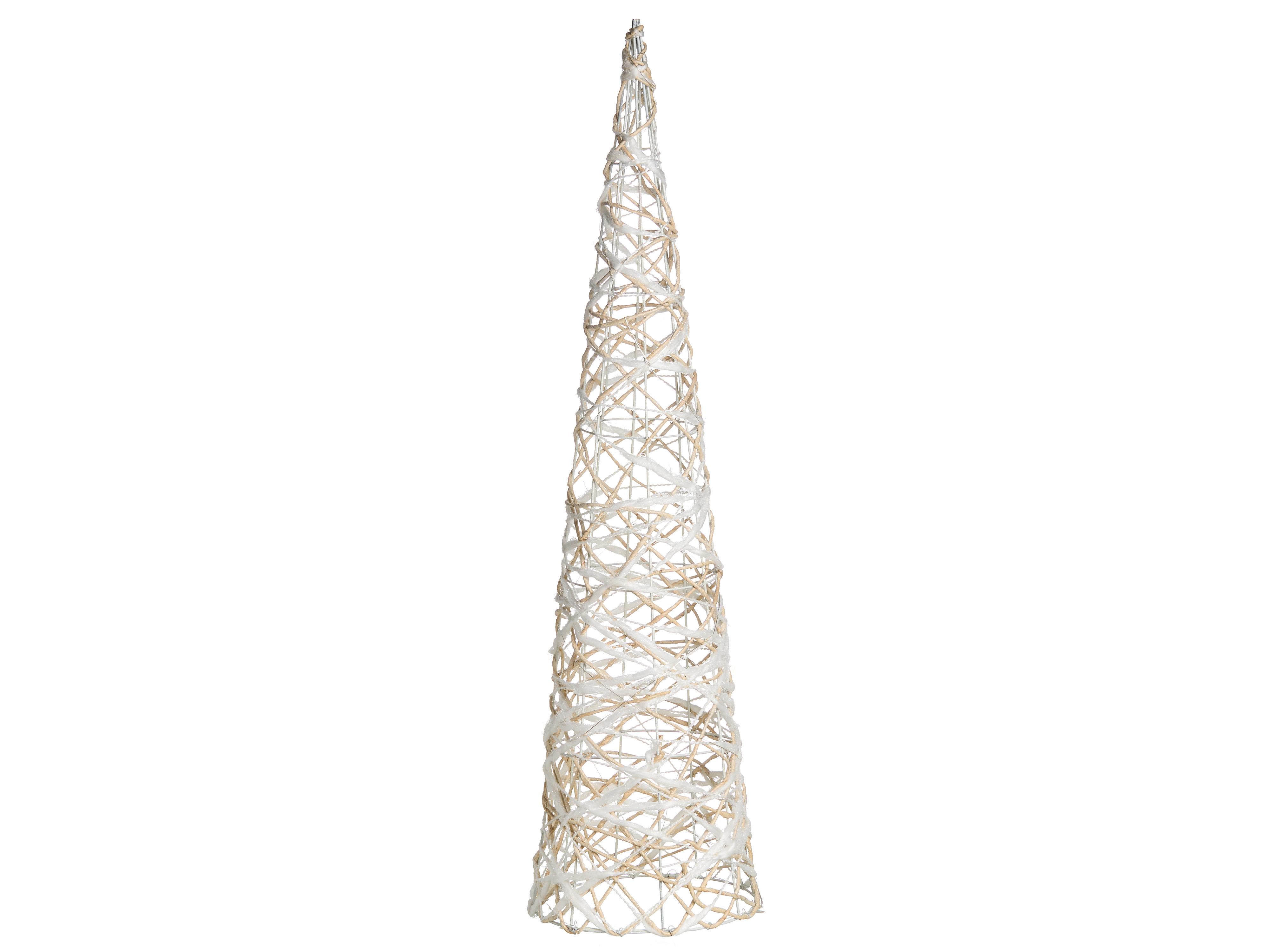 Set van 3 kerstdecoraties TUELSO Kerstboom 60/80/100 cm Wit/goud