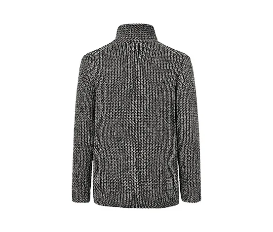 Grobstrickpullover mit Rollkragen