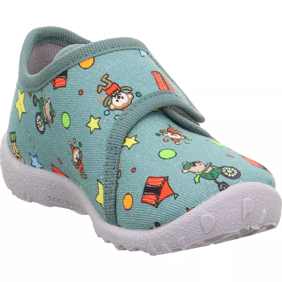 superfit Hausschuh Spotty grün (mittel)