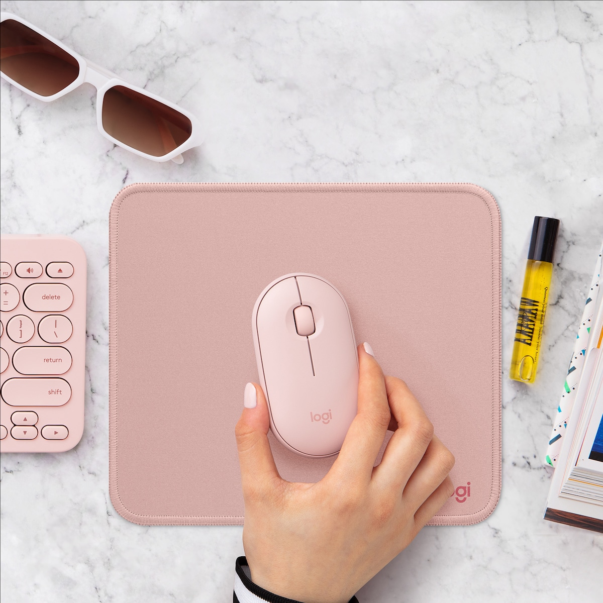 Logitech Studio Series musematte (dark rose)