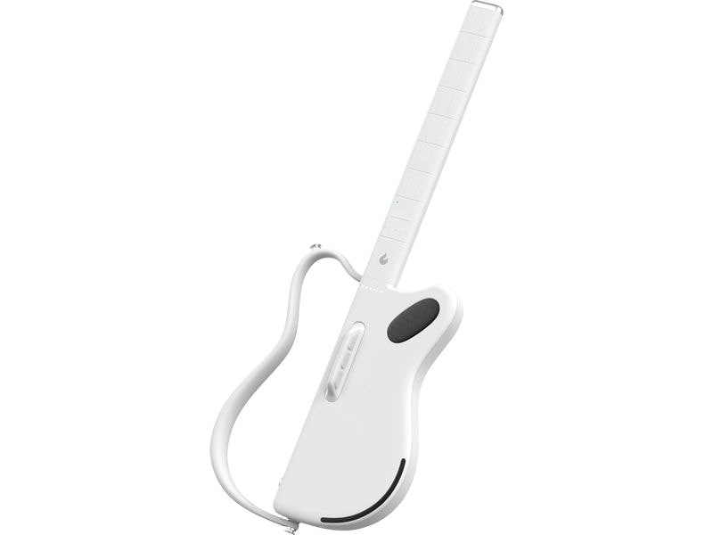 LAVA MUSIC E-Gitarre Genie weiss Sample-basierte saitenlose Smart-Gitarre