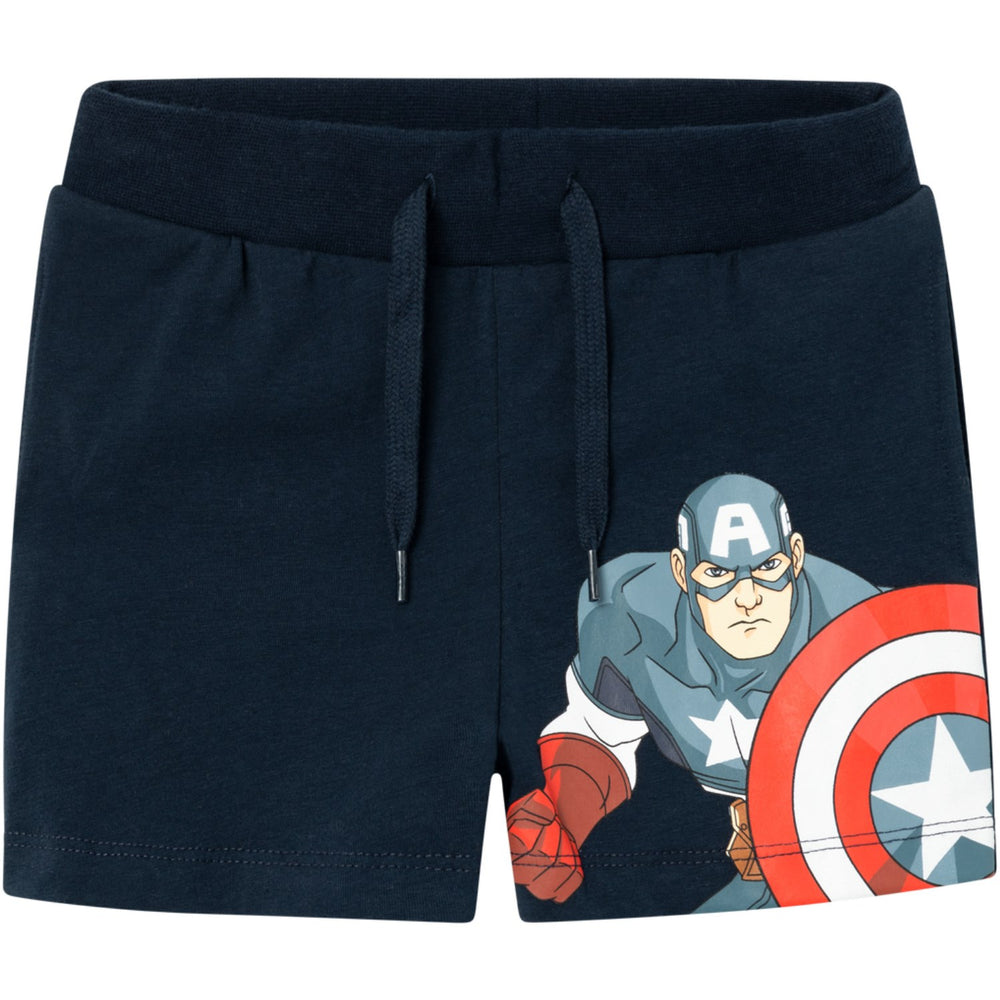Køb Name It Dark Sapphire Ayan Marvel Lange Sweat Shorts