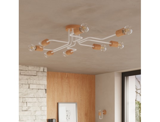 SOLLUX LIGHTING - Lustre timbo 8 blanc