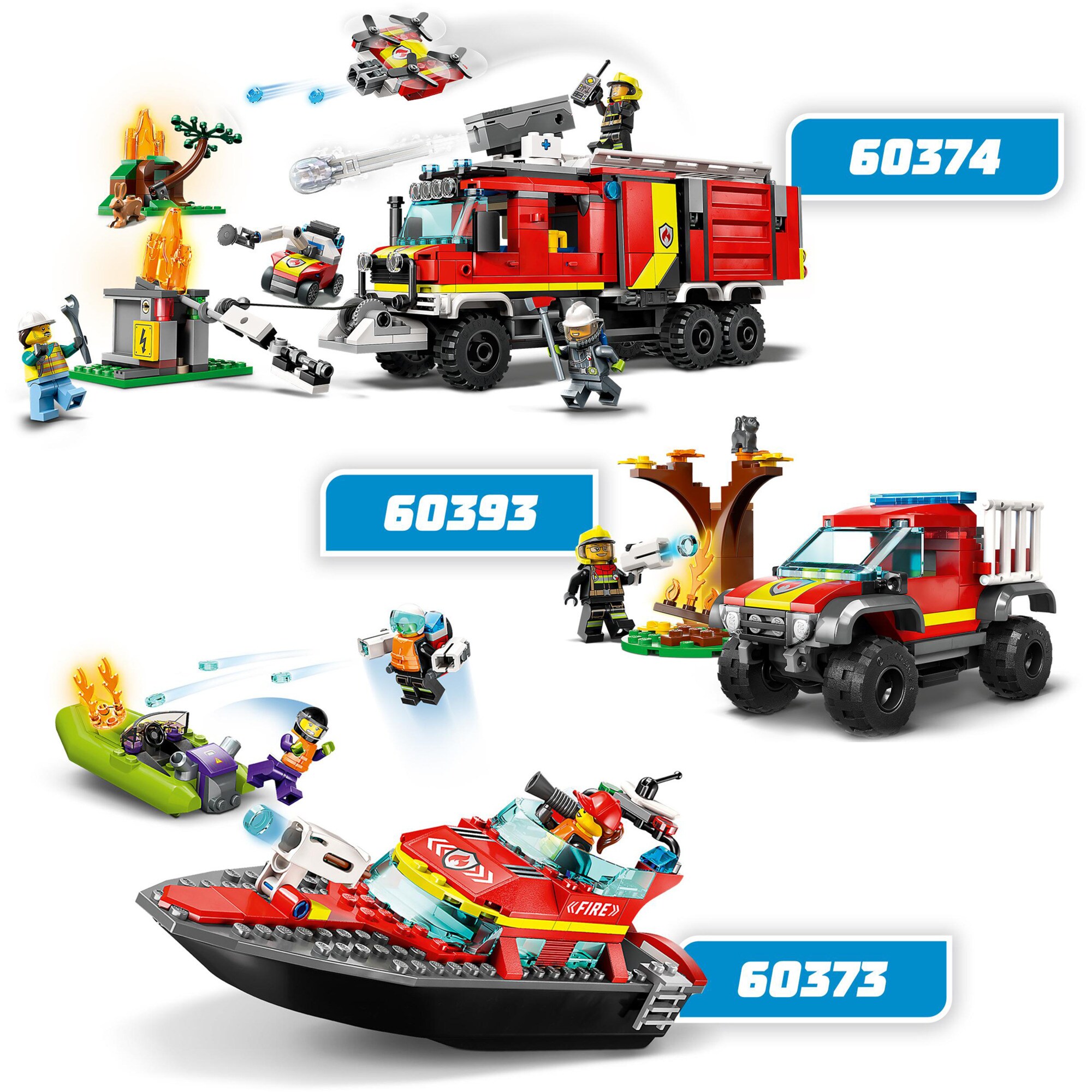 LEGO Konstruktionsspielzeug City Feuerwehrboot