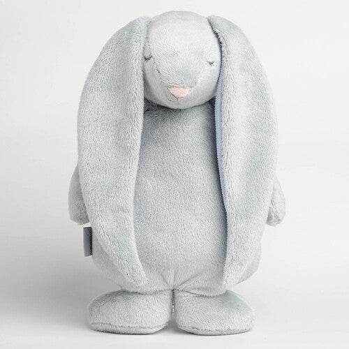 Moonie knuffelkonijn met nachtlamp en geluid - sky - 28 cm