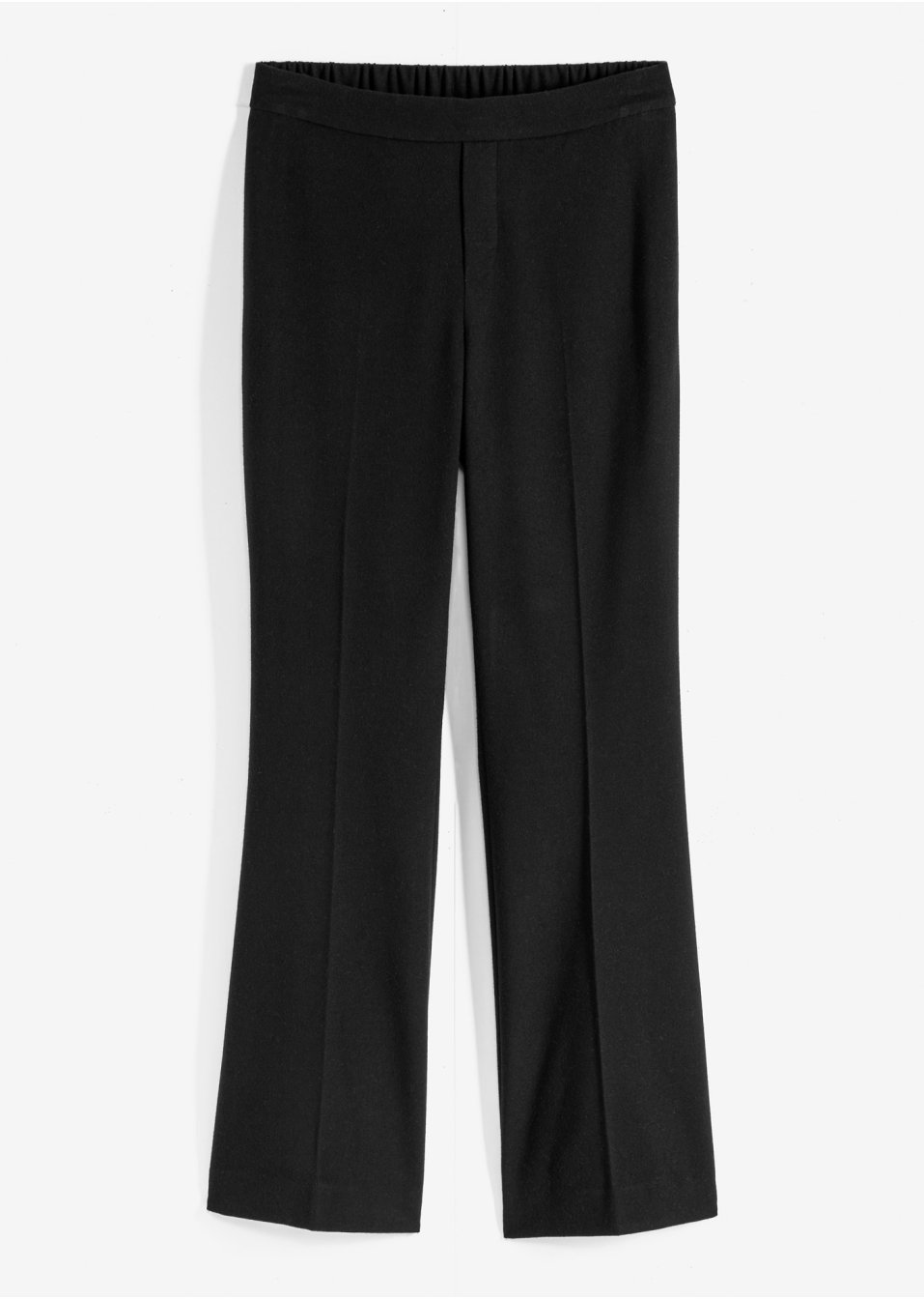 Pantalon tissé avec plis repassés