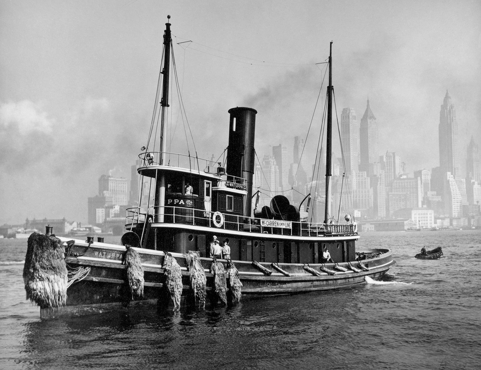 Watuppa, from waterfront, Brooklyn, Manhattan by Berenice Abbott - Open Edition.