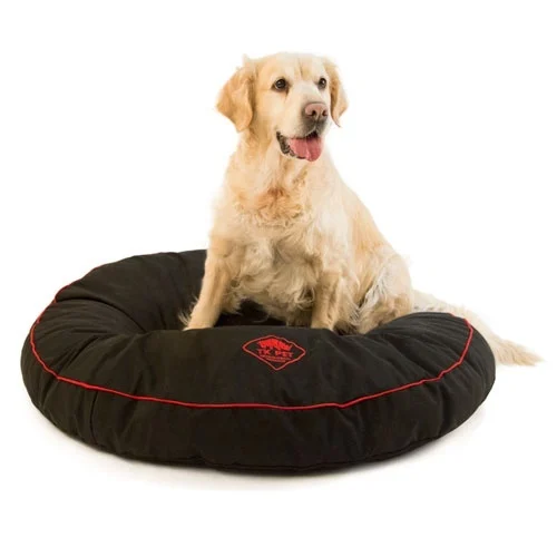 Cama de espuma viscoelástica preta TK-Pet Simba para cães