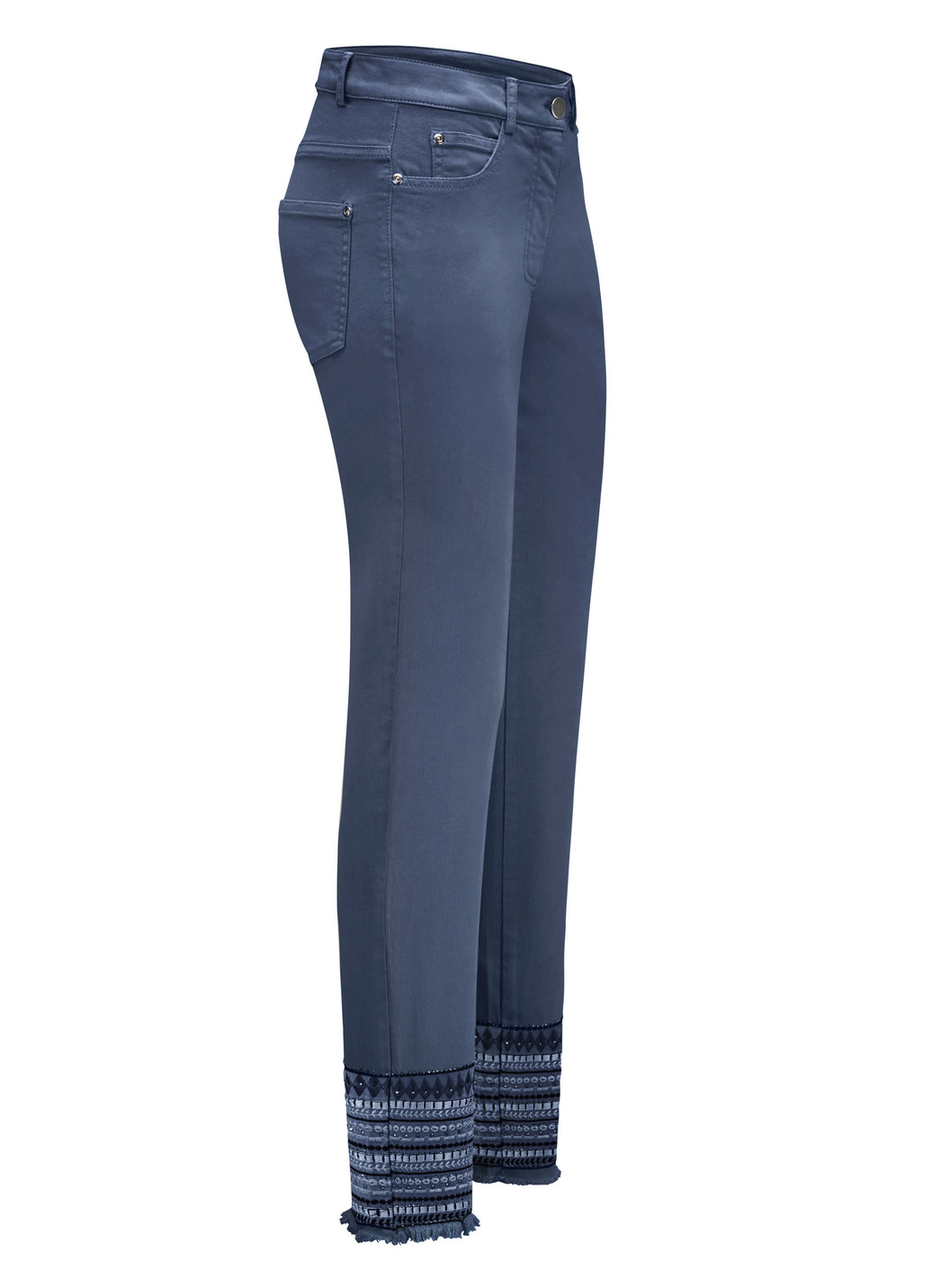 Hose mit aufwendiger Stickerei im Ethno-Stil