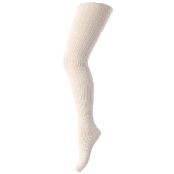 MP 130 Cotton Rib Tights 432 Offwhite - Mp Danmark → Luksusbaby.dk