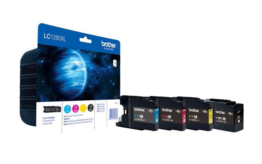 Tinte LC-1280XLVALBPTinte, cyan, magenta, gelb, schwarz