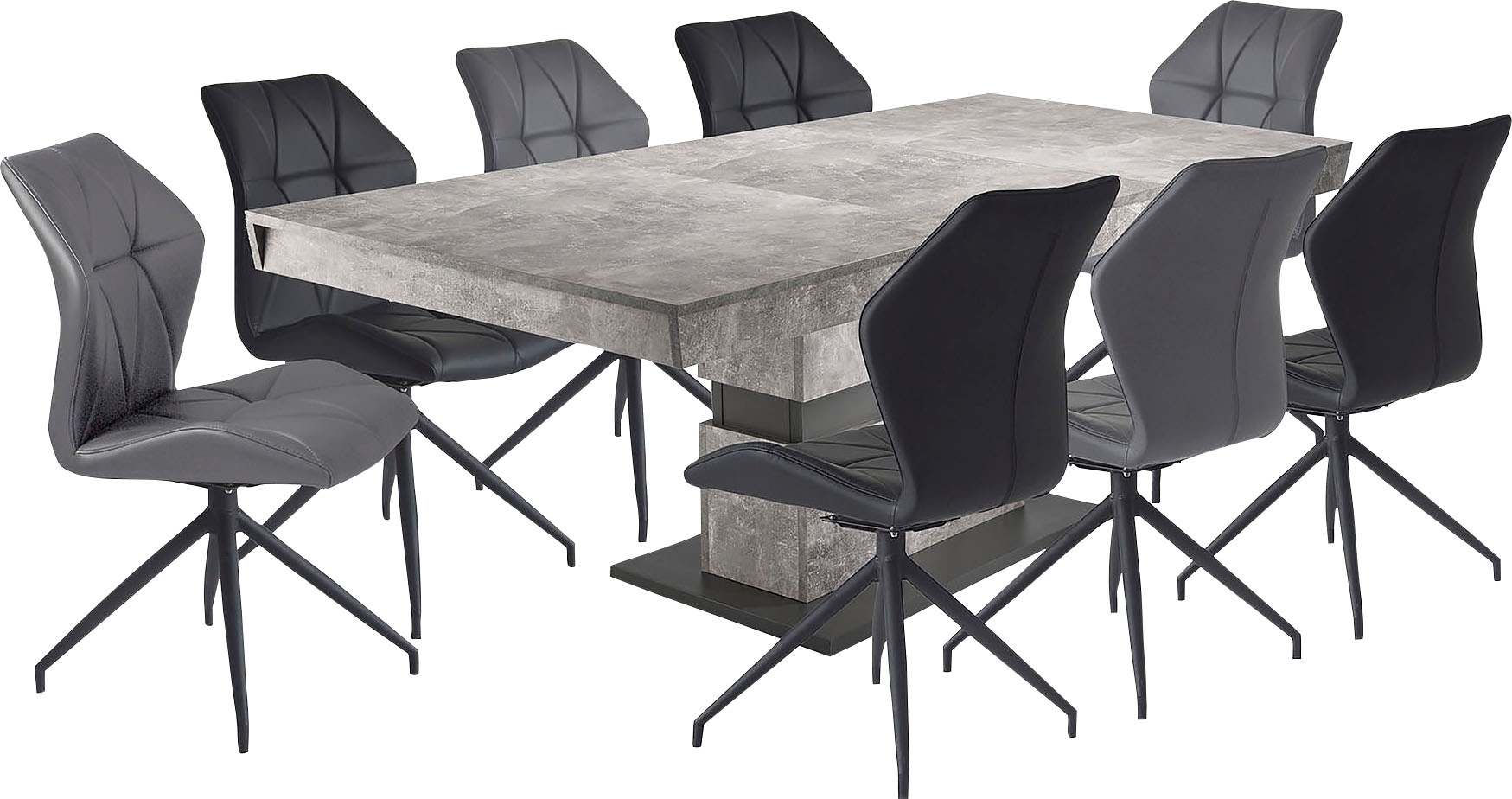 byLIVING Esszimmerstuhl »Imke« (Set) 2 Stk.2er-Set, gemütlicher Esszimmerstuhl mit Steppung, 360 Grad drehbar