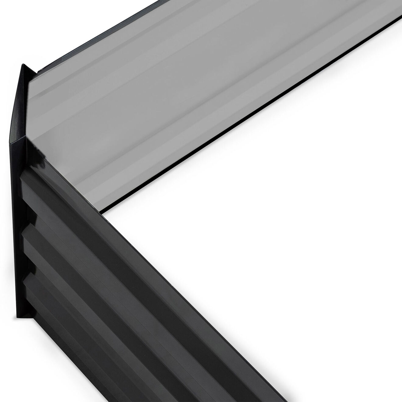 JARDIKT Carré de potager en métal  gris anthracite - 115x80x20 cm