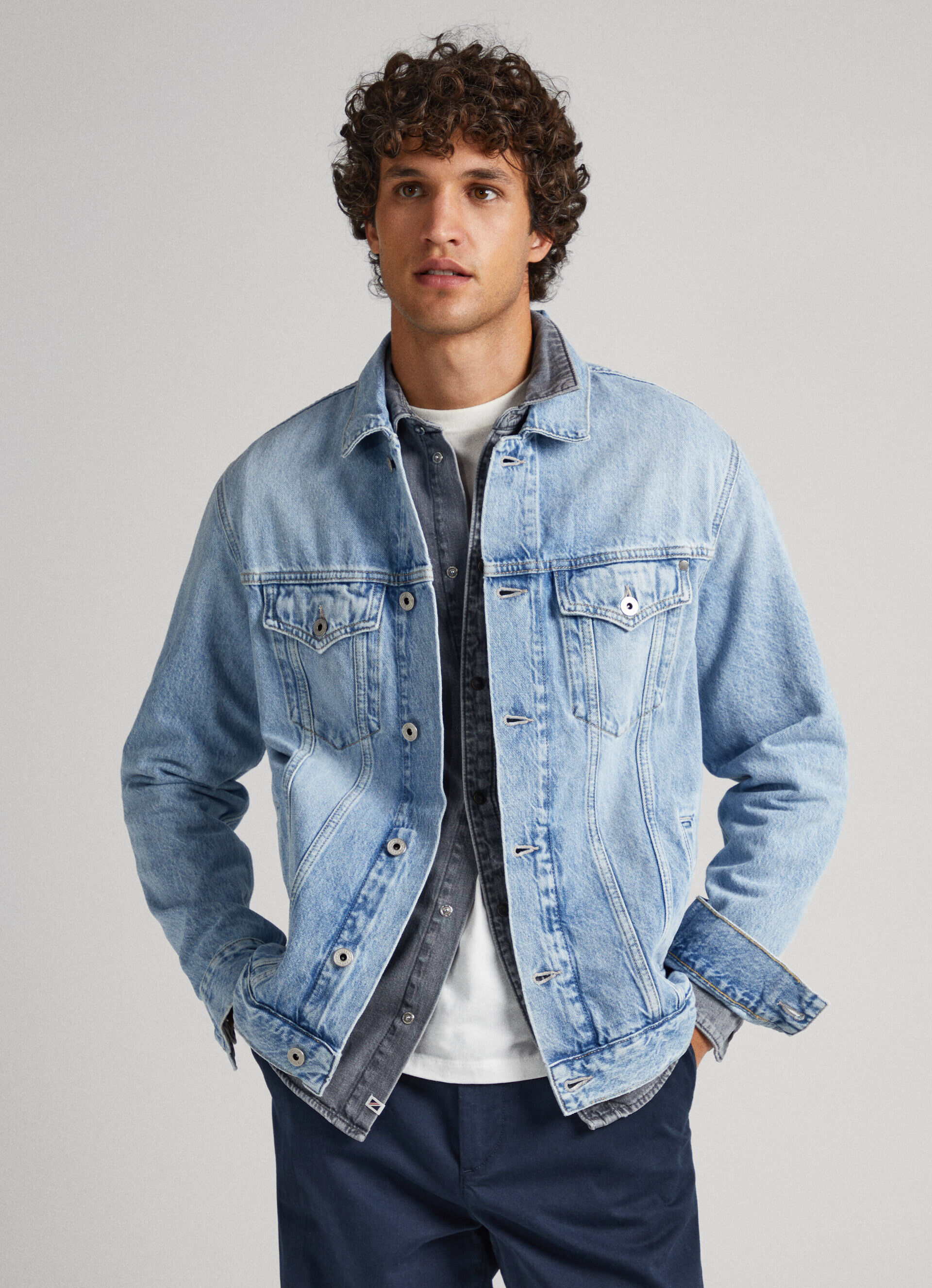 JAQUETA JEANS DE CORTE REGULAR - jeans