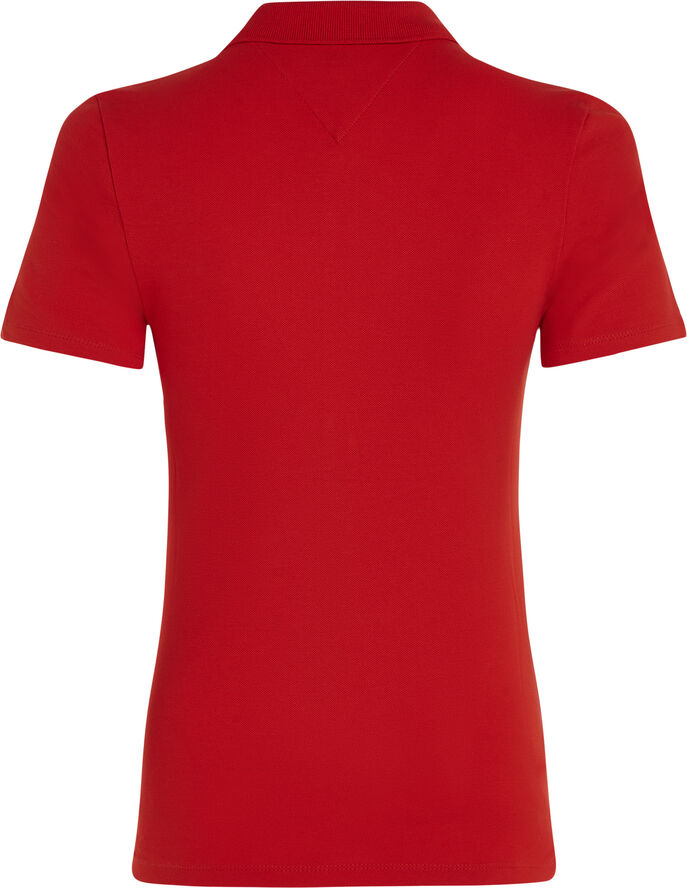 Tommy Hilfiger 1985 SLIM PIQUE POLO SS Fierce red