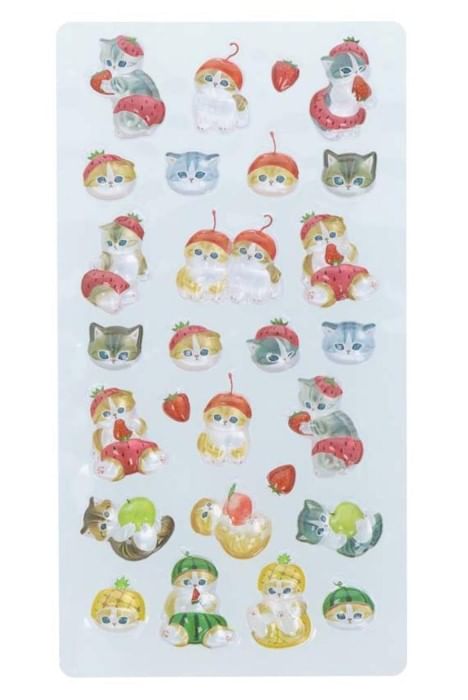 Sun-Star Stationery - mofusand BonBon Drop Sticker